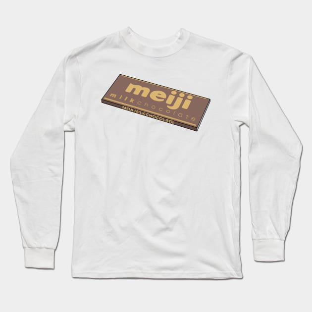 Milk Chocolate Bar Long Sleeve T-Shirt by peachycrossing